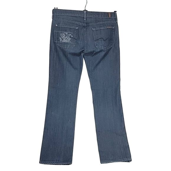 7 for all mankind Straight Leg Embellished Jeans 30 - Picture 3 of 12